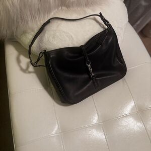 Coach Black Leather Hobo Shoulder Bag